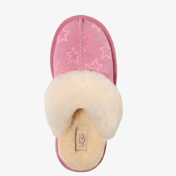 UGG big kids Cozy II Iridescent Stars Slippers - Picture 4 of 8
